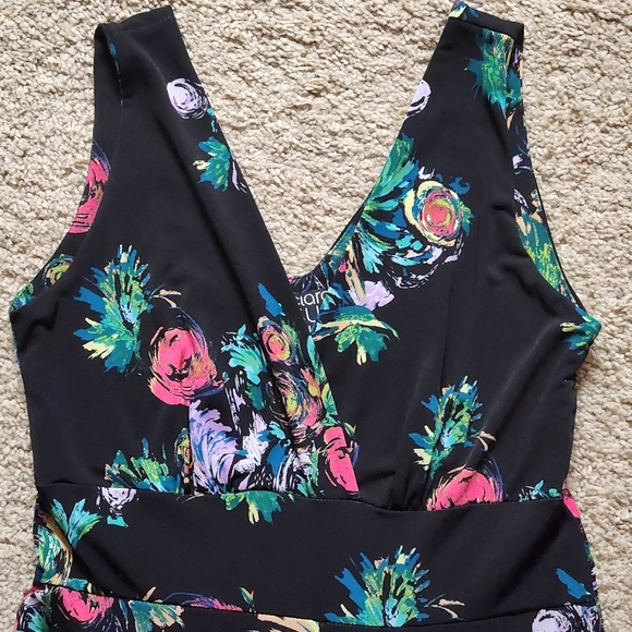 CLARA SUNWOO Floral Signature jumpsuit Size S Colors black pink green turquoise - Picture 11 of 14